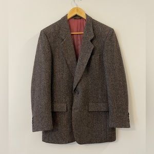Tweed Blazer Sports Coat by Harry Rosen, 100% Virgin Wool, Size 40 Reg.